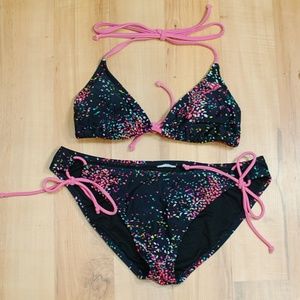 Roxy Triangle Top String Bikini Set